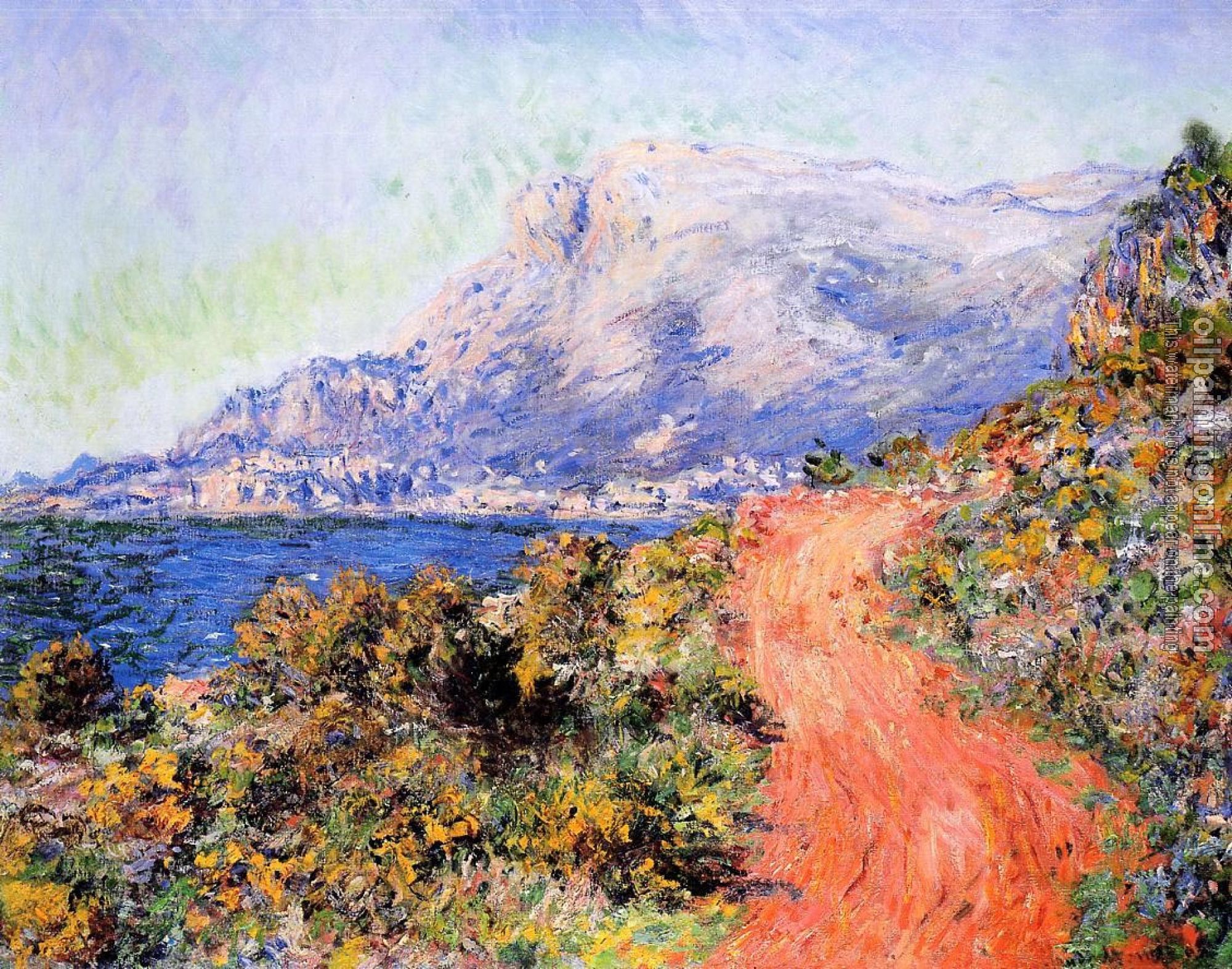 Monet, Claude Oscar - The Red Road near Menton